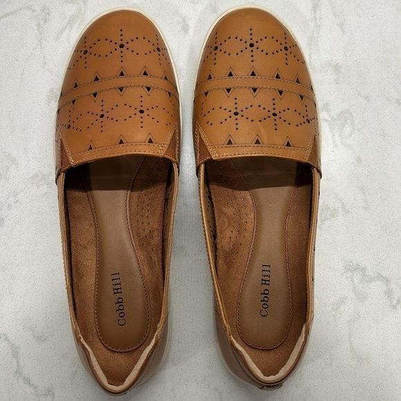 NEW COBB HILL Bailee Slip On Leather Tan - Picture 7 of 16